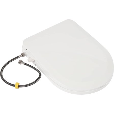 Toilet Seat Bidet Bidet Toilet Seat Elongated Non-Electric Bidet Toilet Seat Fits Elongated Toilets White Dual Nozzle System Toilet Seat Elongated