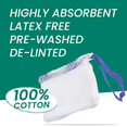 thumbnail image 4 of Sterile Lap Sponges, 18" X 18", 200 Count, Xray Detectable, Highly Absorbent, Pre-Washed & De-Linted, 100% Cotton, (40 Packs of 5), 4 of 4