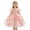 Pink, variant on THDHVS Flower Girl Dress,Puff Sleeve Princess Party Gown Elegant Fashion Design for Girls Bridesmaid Birthday Dinner Stage Show,Girls Party Dress Pink 4-5 Years