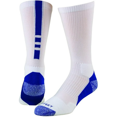 

Pro Feet Mens Shooter 2.0 Team Socks White/Royal Small