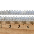 thumbnail image 2 of 20 Strand Faceted Rondelle Natural Blue Lace Agate Beads Strands 4x3mm Hole: 1mm 129pcs/strand 15.55''(39.5cm), 2 of 5