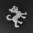 thumbnail image 2 of zttd alloy cute little animal cat brooch lapel pin ladies clothing pins accessories jewelry, 2 of 9