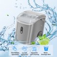 thumbnail image 7 of FREE VILLAGE Nugget Ice Maker Countertop Ready in 7 Mins,33lbs/24H Chewable Pellet Ice Machine with Self-Cleanin Function,Portable Ice Makers with Ice Scoop & Basket for Home Kitchen Office,Steel, 7 of 7