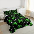 thumbnail image 3 of Feelyou Modern Motorcycle Print Bedding Comforter Set for Kid, Est Sleep Sports Twin Comforter Sets, Cartoon Stars Print Reversible Bedding Set, Luxury Bedroom Decor, 2pcs, 3 of 8