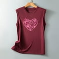 thumbnail image 4 of zanvin Chandails de Sensibilisation au Cancer du Sein pour Femmes, Mode Décontractée, Femmes, Sans Manches, Imprimés, Dames, Col Rond, Chemisiers, Hauts, T-Shirt, 4 of 5