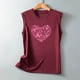 thumbnail image 4 of Moda casual mujer sin mangas impreso damas cuello redondo blusas tops camiseta Fridja gh4311, 4 of 5