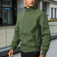thumbnail image 2 of Rggeeun Men's Casual Jackets Lightweight Outerwear Comfortable Fit Zipper Design Fall Winter Outwear Fashion, 2 of 9