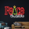 thumbnail image 3 of Handmadetneonsign Peace On Earth Neon Sign, Merry Christmas Led Sign, Christmas Neon Light, Happy, 3 of 5