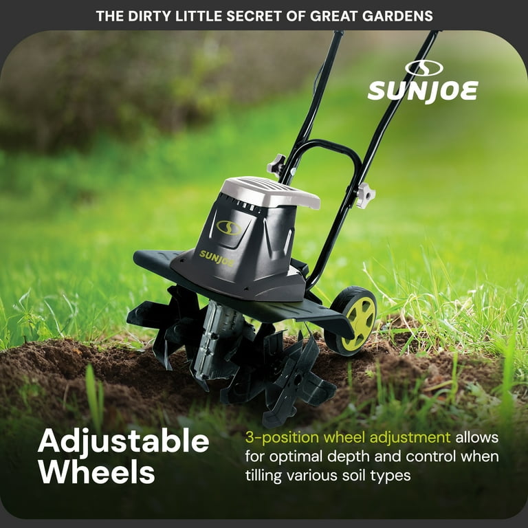 Sun Joe Power Corded 12-inch Electric Garden Tiller + Cultivator