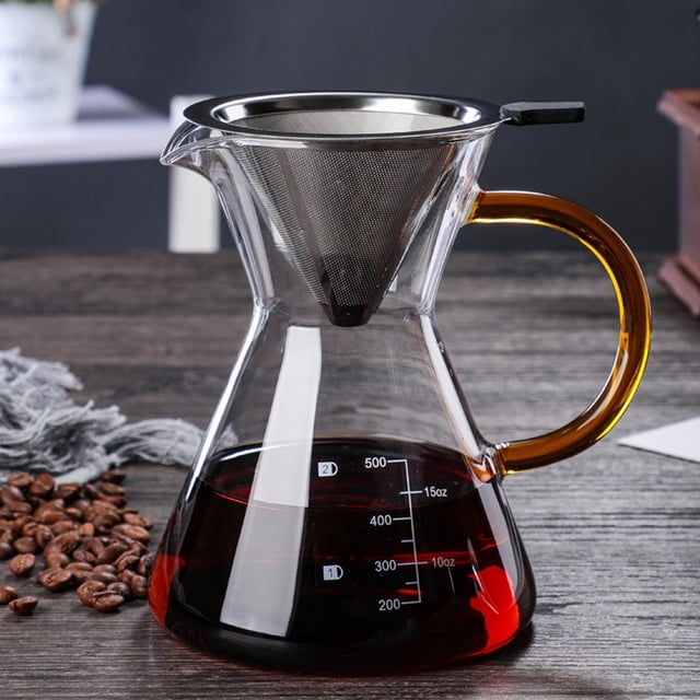 Cafetera con gotero Macarena 500 ml portátil Mango amarillo