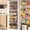Black-9 tier, variant on 6-Tier Spice Rack Organizer with Door Hook, Wall Mounted & Over the Door Spice Racks for Kitchen Pantry Door Cabinet, Two Size, Large Capacity, Black