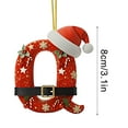 thumbnail image 1 of Decoraciones de Árbol de Navidad 2D Acrílico Decoración Carta Colgante con 26 Letras Diy Navidad Decoración Del Hogar Ornamentos Del Árbol de Navidad, 1 of 5