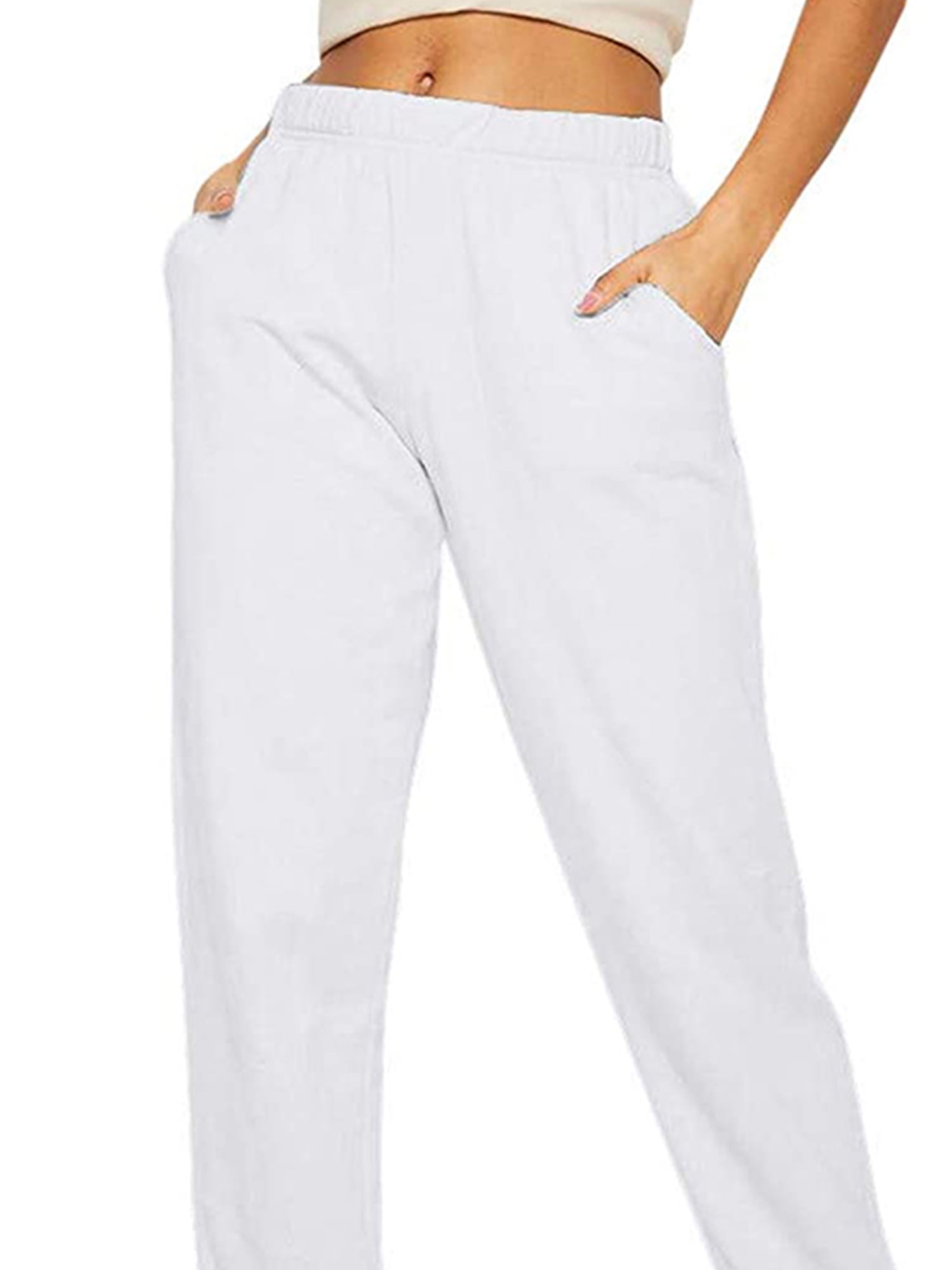 grey high waisted tracksuit bottoms