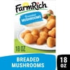 Farm Rich Breaded Mushrooms in a Crispy Breaded Coating, Frozen, 18 oz
