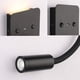 thumbnail image 4 of Lámpara de lectura de lámpara de pared LED de 6 W, luz de lectura de tubo suave con interruptor e interfaz USB, lámpara de noche con luz blanca cálida, iluminación para dormitorio, sala de estar, 4 of 5