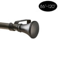 thumbnail image 3 of Home Details Trumpet Curtain Rod 86-120 in Satin Nickel Finish, 3 of 4