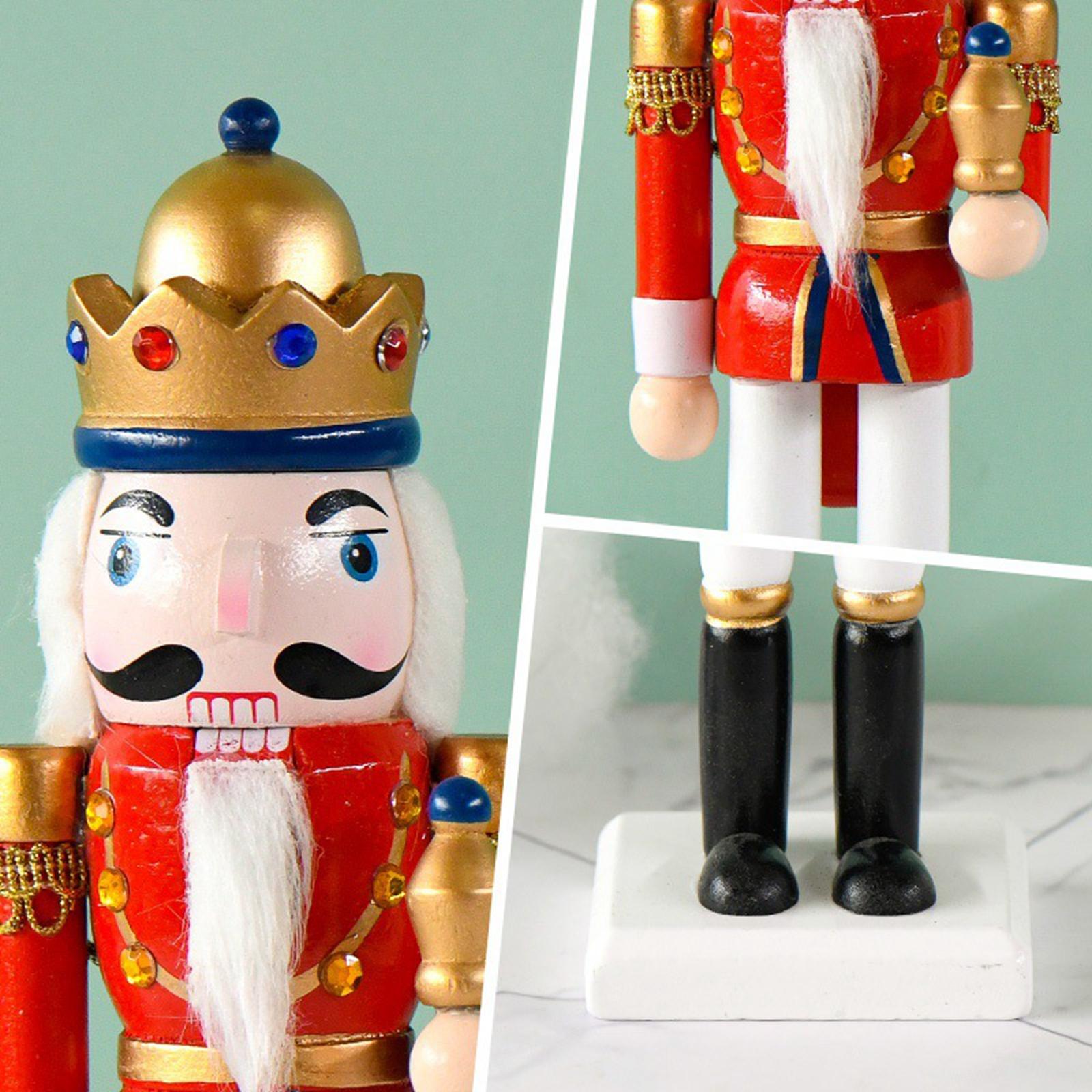 Casse-Noisette Déco Noël En Bois 30 Cm - Roi Des Rats, Figurine Traditionnelle, Cadeau De Noël