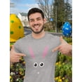 thumbnail image 3 of Tstars Mens Easter Holiday Shirts Easter Bunny Face Shirt Easter Rabbit Happy Easter Party Shirts Easter Gifts for Him Men T Shirt, 3 of 6