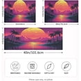 thumbnail image 4 of GZHJMY Satin Pillowcase for Hair and Skin Breathable Slip-Cool, Wrinkle-Resistant Soft and Smooth 20x30In Single Side Envelope Opening Without Zipper Pink Purple Sunset, 4 of 7