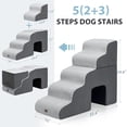 thumbnail image 4 of Garnpet Dog Stairs, 5 peldaños, para camas altas con túnel, gris oscuro, 4 of 8