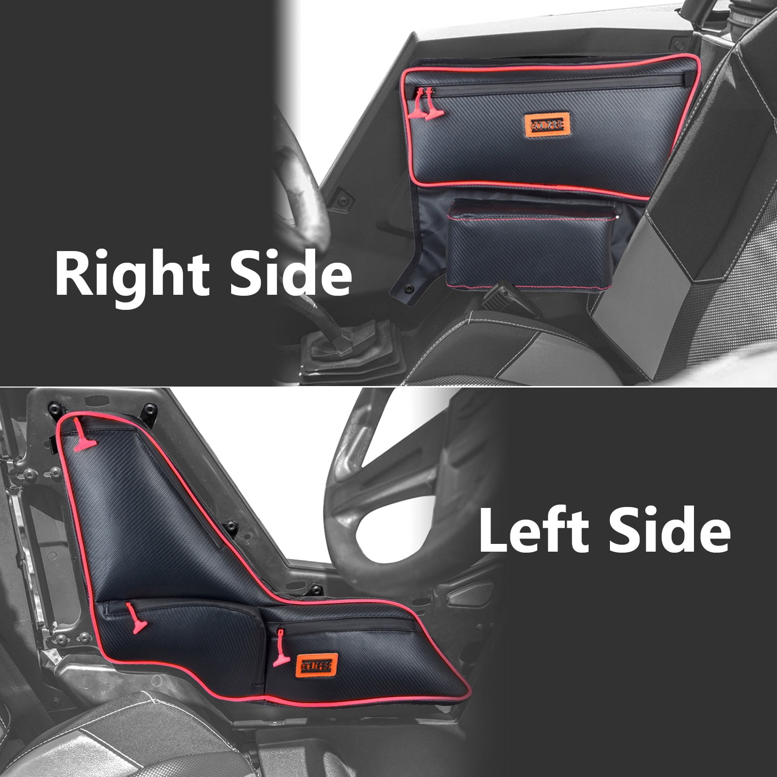 Goldfire RZR RS1 Accessories Side Door Bags Offroad UTV Seats Door Bag and Arm Rest Set For Polaris RS1