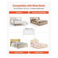 thumbnail image 5 of Toddler Bed Rail - 59" Guard Rail for Beds, Adjustable Height Safety Barrier, Portable Bedside Railing for Cribs & Bunk Beds, Single Side Lift, 5 of 6