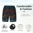 thumbnail image 6 of Picia Cartoon Sharks pattern Mens Swim Trunks with Compression Liner Stretch Beach Shorts Quick Dry with Zipper Pockets No-Chafing Board Shorts-X-Large, 6 of 9