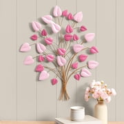 Decorative Metal Wall Tree Décor - Blue/Green, Copper, or Mauve
