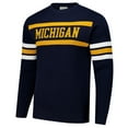 thumbnail image 2 of Unisex Uscape Apparel Navy Michigan Wolverines Renew Knit Vintage Pullover Sweater, 2 of 3