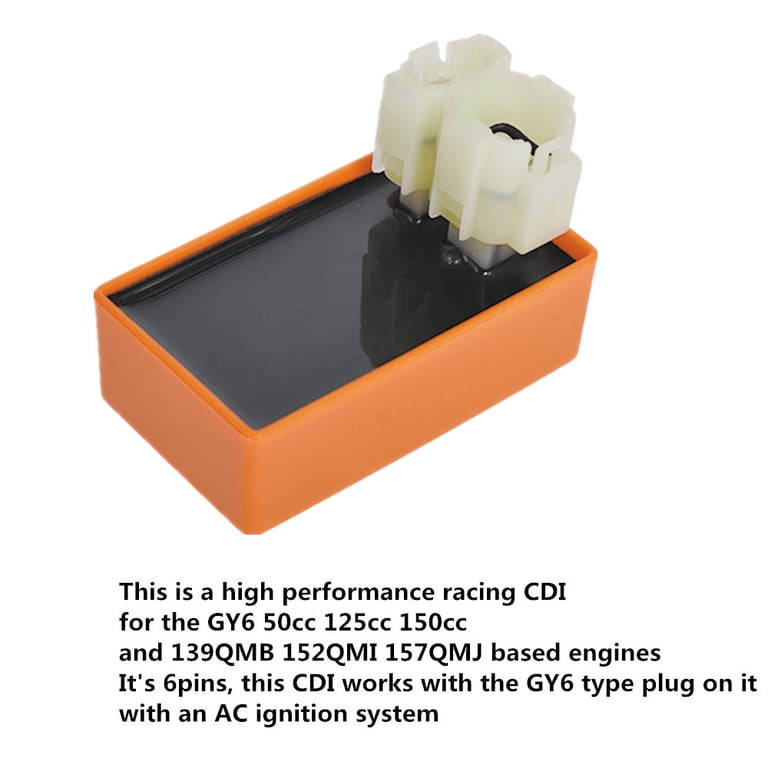 Universal CDI Racing Ignition Coil Spark Plug 6 Pin For GY6/50cc/125cc/150cc WEQ Ignition Spark Plug Yamaha Compatible Ignition Coil 6 Months Local Supplier Warranty - | PH Universal CDI Racing Ignition Coil Spark Plug 6 Pin For GY6/50cc/125cc/150cc WEQ Ignition Spark Plug Yamaha Compatible Ignition Coil 6 Months Local Supplier Warranty - | PH
