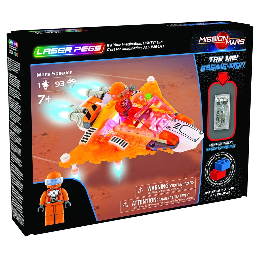 laser pegs mars rover building set
