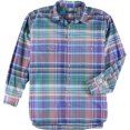 thumbnail image 1 of Ralph Lauren - Camisa Oxford a cuadros de ajuste clásico para hombre, color magentamu, grande, 2X, 1 of 1