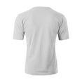 thumbnail image 3 of Ma Croix Mens Active Solid V-Neck T-Shirts Heavy Blend Cotton Short Sleeve, Up to 5XL, 3 of 4