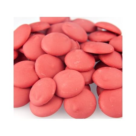 Merckens Coating Wafers, Red Color, 2 Pound Package, Melting Chocolate