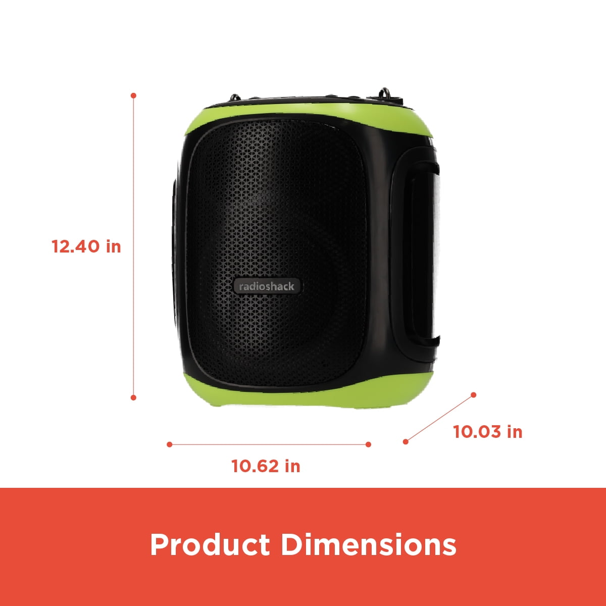RadioShack Portable Bluetooth Karaoke Speaker, 120W, 2 Microphones Included