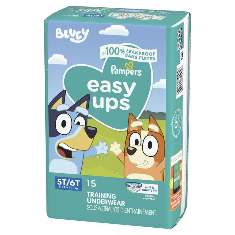 Pampers Easy Ups Bluey Potty Training Pants Boys Size 5T-6T, 15 Count (Select for More Options) - Walmart.com Pampers Easy Ups Bluey Potty Training Pants Boys Size 5T-6T, 15 Count (Select for More Options) - Walmart.com