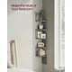 thumbnail image 3 of Soporte de pared para estante de esquina VASAGLE, 5 niveles, flotante, color gris tórtola, 3 of 6