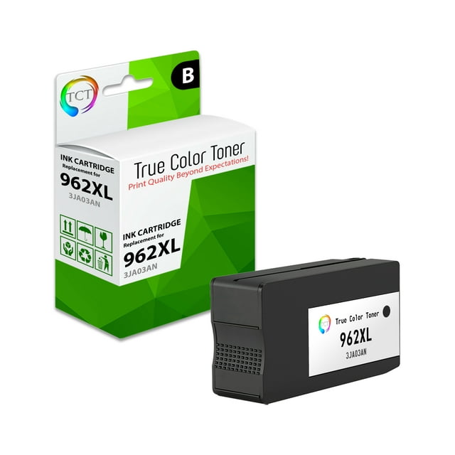 TCT 962XL Black Ink Cartridge - Compatible Replacement for HP 962XL 3JA03AN Black High Yield Works With HP OfficeJet 9012 OfficeJet Pro 9010 9015 9018 9019 Printers (2,000 Pages)