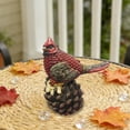 thumbnail image 6 of HuiXinOu Red Bird Statue Outdoor Decor, Small Resin Cardinal Figurine for Garden Tree Branch Lawn Patio Yard Ornament, 6 of 6