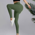 thumbnail image 6 of Kvture Women Seamless Impact Leggings Scrunch Workout Leggings Medium Waist Tummy Control Butt Lifting Gym Yoga Pants Green L, 6 of 8