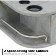 thumbnail image 6 of BarberPub Wall Mount Styling Salon Station with Mirror, Lockable Drawers BeautyBarber Salon Furniture 5012-Mirror, 6 of 7