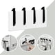 thumbnail image 3 of Perchero montado en la pared – 8.0 in de largo, soporte para llaves para pared, resistente, ganchos para abrigos para pared, soporte para pared sin daños con 4 ganchos, 3 of 5