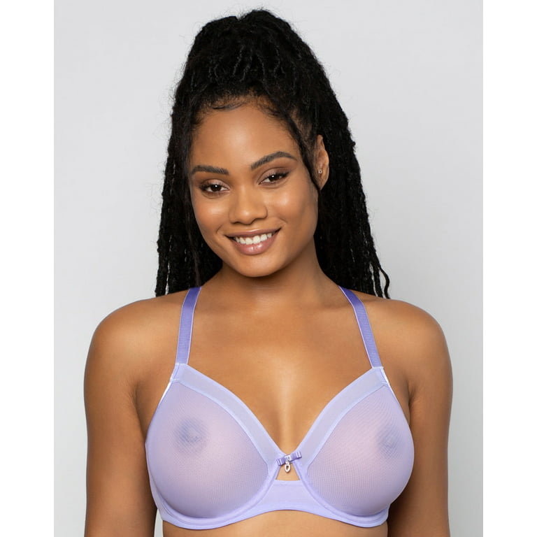 Sheer Mesh Full Coverage Unlined Underwire Bra - Chantilly