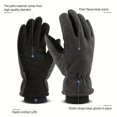 thumbnail image 4 of QJUHUNG Gants d'Hiver OZERO -30°F Résistants au Froid en Cuir Suédé de Daim Isolé Résistant à l'Eau Coupe-Vent Thermiques pour Conduite Randonnée Travail sur Neige par Temps Froid - Cadeaux Chaleureux pour Hommes, 4 of 7
