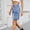 (Style 142)Blue, variant on EaskTriop Women's Denim Bermuda Shorts High Rise Stretchy Jean Shorts with Multi-Pockets Raw Hem Comfy Summer Fashion Utility Shorts