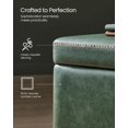 thumbnail image 4 of VASAGLE EKHO Collection - Storage Ottoman Bench Entryway Bedroom Bench 25 Gallons Mid-Century Modern Loads 660 lb Forest Green, 4 of 6