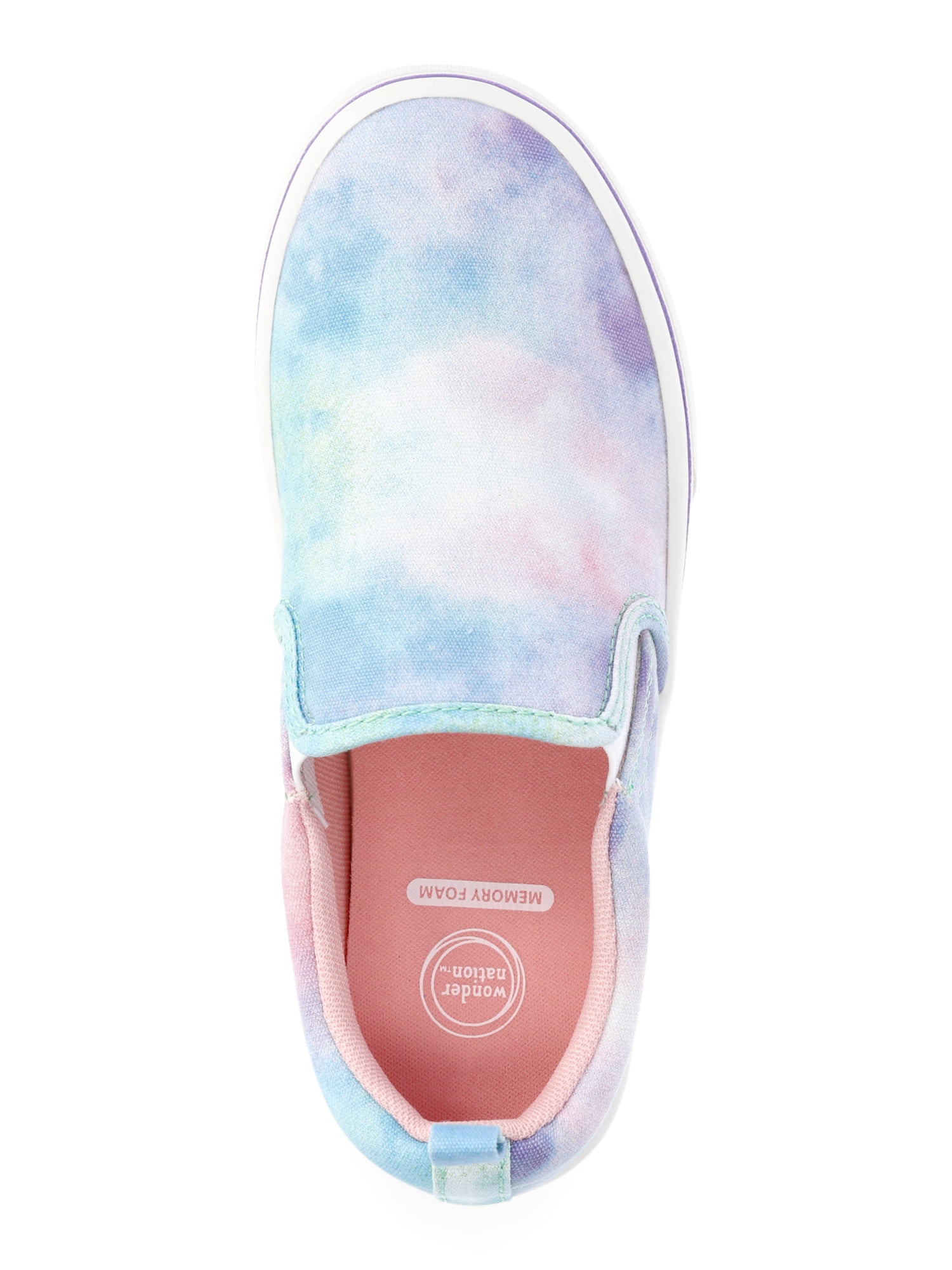 Wonder Nation Girls Slip-On Sneakers