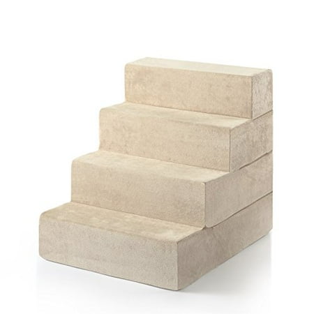 Zinus 4 Step Comfort Pet Stairs/Pet Ramp/Pet Ladder, Extra Large