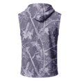 thumbnail image 5 of Men’s Athletic Sleeveless Hoodie with Drawstring Hood and Front Pocket Casual Loose Fit Camouflage Patterned Vest Top, 5 of 7