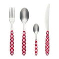thumbnail image 1 of ARIMI Nilu Décor Italien en Acier Inoxydable Ensemble de Couverts 24 Pcs - Service pour 6 - Poignée Fleur Rouge, 1 of 4